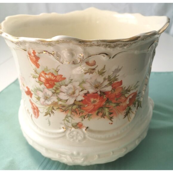 Jardiniere Porcelain Austrian Antique Circa 1884-1909 Stamped Moritz Zdekauer - Picture 2 of 16